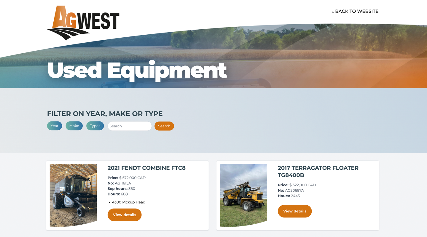 website used equipment